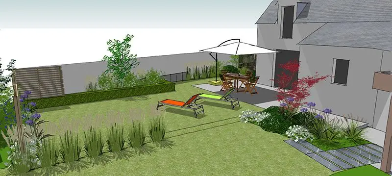 Aménagement jardin Morbihan